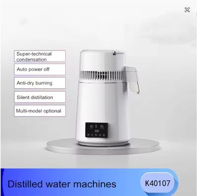 Fuyao K40107 750W 4L Capacidad SUS304 máquina de agua destilada de acero inoxidable para uso doméstico, de laboratorio y dental
