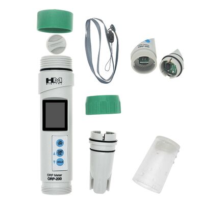Medidor Digital ORP YIERYI Impermeable, Probador ORP con Calibración Digital y Electrodos de Platino Desmontables para Análisis de Calidad del Agua