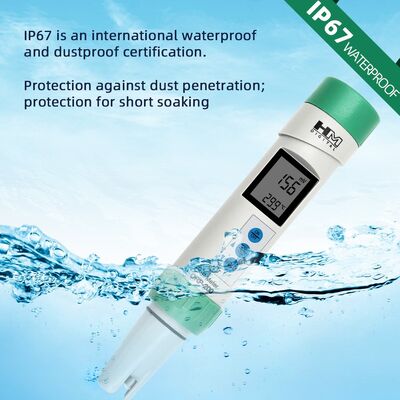 Medidor Digital ORP YIERYI Impermeable, Probador ORP con Calibración Digital y Electrodos de Platino Desmontables para Análisis de Calidad del Agua