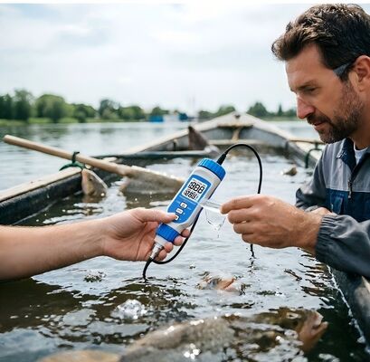 Medidor de oxígeno disuelto de alta precisión ± 0,3 mg/L con diseño impermeable IP55 y batería recargable para acuarios y laboratorios