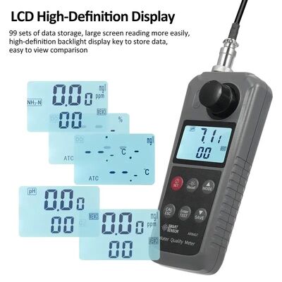 Medidor de oxígeno disuelto con sensor de indexación óptica de alta precisión, diseño de sonda externa y medidor de calidad de agua portátil y compacto