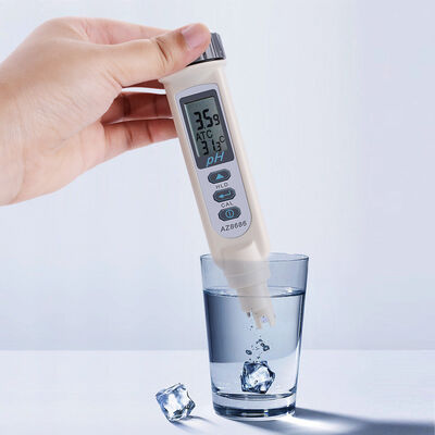 Medidor de pH digital de alta precisión con calibración automática de 3 puntos para pruebas portátiles de calidad del agua