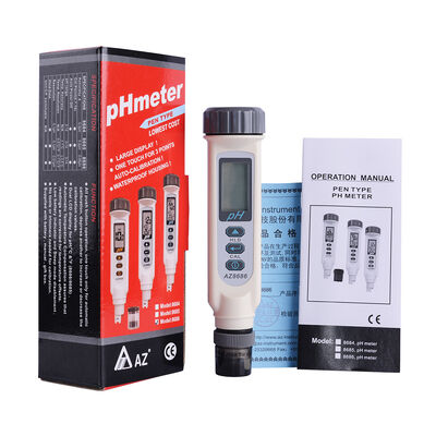Medidor de pH digital de alta precisión con calibración automática de 3 puntos para pruebas portátiles de calidad del agua