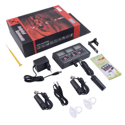 Probador de calidad de agua multifunción 7 en 1 con pantalla LCD y compensación automática de temperatura para acuarios y piscinas