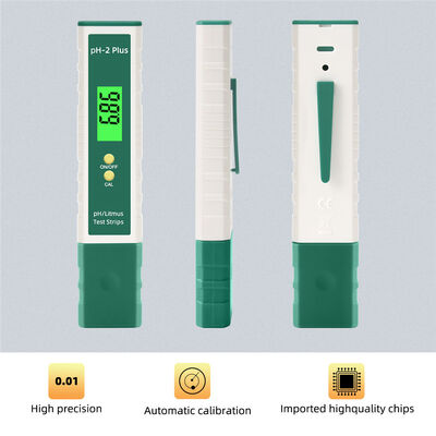 Pro Digital pH Meter con pantalla LCD retroiluminada, almacenamiento de datos apagado y precisión de pH de 0,5 para pruebas de calidad del agua
