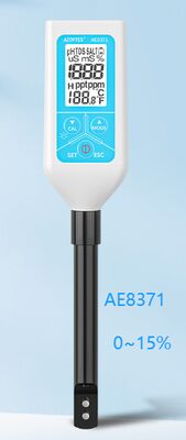 High Precision Salinity Meter with Backlight Display, Automatic Shutdown, and Lithium Direct Charge for Seawater Testing