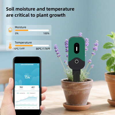 Tuya Smart Zigbee Tester de suelo Sensor de temperatura humedad Iluminación Instrumento de medición Zigbee Sensor de humedad del suelo