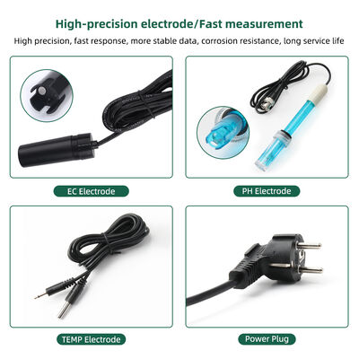 Tuya Wifi Controlador de monitoreo EC en línea Ph Meter con función de registro de datos Tester de monitoreo hidropónico de calidad del agua