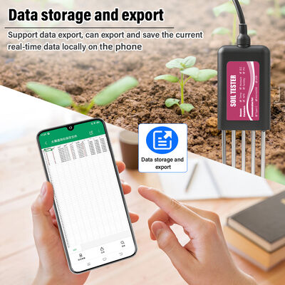 YIERYI 8-in-1 USB Soil Tester with Real-Time Monitor App Control PH Meter,Moisture,NPK,EC,Temp&Fertility Sensor for Garden