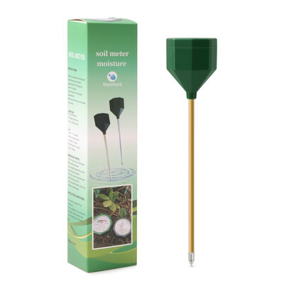 YIERYI Medidor de humedad del suelo analógico sin batería con sonda de metal higrómetro de precisión escala 0-10 para cultivo de plantas en macetas de jardín