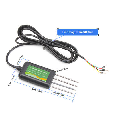 RS485 Sensor de parámetros múltiples del suelo 8 en 1 EC pH NPK Temp Detección de humedad Agricultura Uso en invernaderos