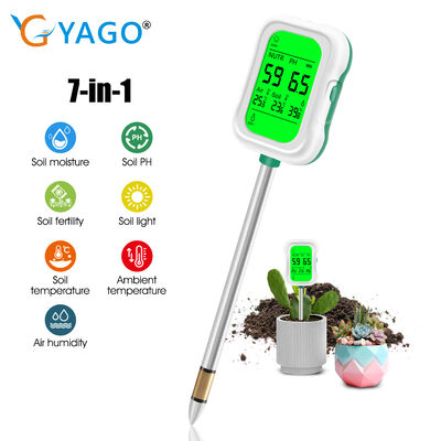 Precisión 7 en 1 Tester de suelo para la salud óptima de las plantas para jardineros Cuidado de las plantas en interiores y exteriores