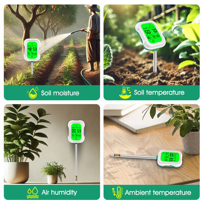 Precisión 7 en 1 Tester de suelo para la salud óptima de las plantas para jardineros Cuidado de las plantas en interiores y exteriores