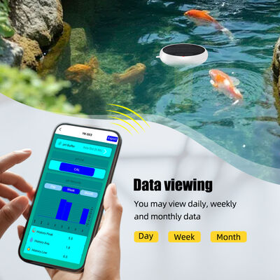 Clorómetro inoxidable flotante Wifi 7 en 1 con Smart Hub Sal/EC/TDS/ORP&Temp USB Medidor de pH solar para piscinas