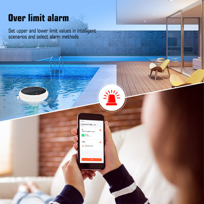 Clorómetro inoxidable flotante Wifi 7 en 1 con Smart Hub Sal/EC/TDS/ORP&Temp USB Medidor de pH solar para piscinas