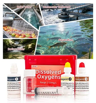 YIERYI Kit de prueba de oxígeno disuelto 2-10 mg/L 120 pruebas para monitoreo de calidad del agua industrial de acuicultura