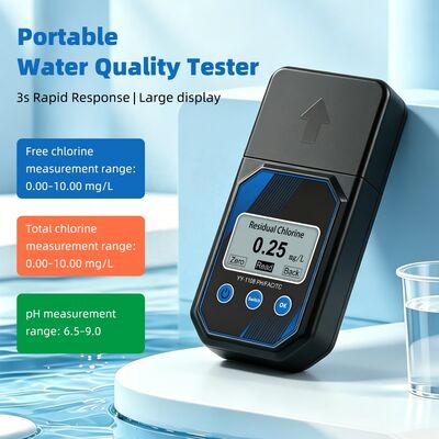 YIERYI Tester fotométrico portátil y preciso de calidad del agua para pH, cloro residual, cloro total