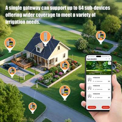 YIERYI Dual-Zone RF Smart Water Timer with Sub-GHz Gateway