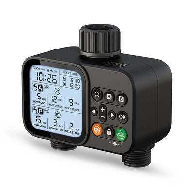 Tiempo de agua digital para manguera de jardín Tiempo de riego automático con modo de riego automático manual