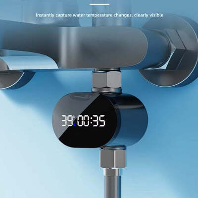 Hydropower generation, shower head universal water thermometer, baby bath, children's bathing, household visual LED digital display screen