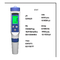5 en 1 monitor de la calidad del agua de Digitaces del medidor de pH de Bluetooth de la salinidad del TDS para las piscinas