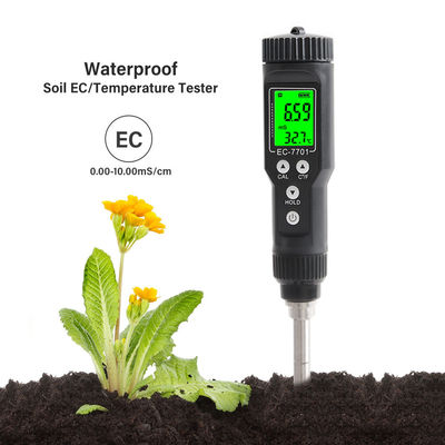 Proyector de suelo impermeable 2 en 1 EC (0,00 - 10,00 mS/cm) y temperatura (-30°C - 80°C) Métro para jardinería y agricultura