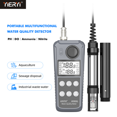 Medidor de pH Bluetooth para acuicultura con pruebas de DO, amoníaco y nitrito