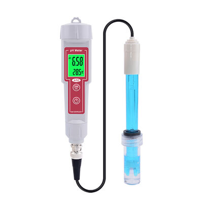 Medidor de calidad de agua profesional de tipo mini pluma Medidor de pH con calibración automática IP65 a prueba de agua y sonda de sensor reemplazable