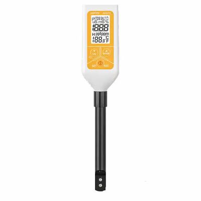 Medidor de salinidad de alta precisión con pantalla de retroiluminación, apagado automático y carga directa de litio para pruebas de agua de mar