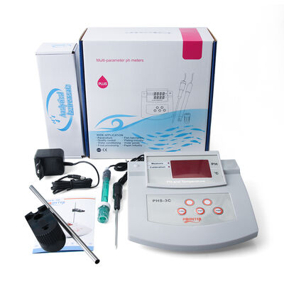 Medidor de pH digital PHS-3C con calibración automática, rango de 0-14.00pH y analizador de calidad de agua con calibración de 2 puntos