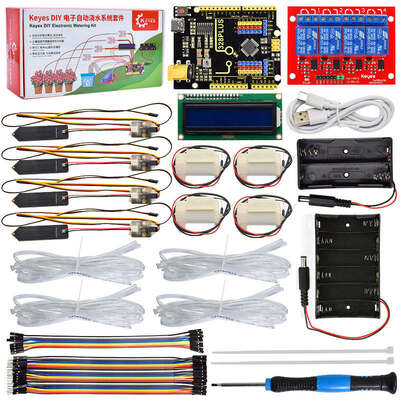 Kit de riego automático DIY compatible con Arduino para competiciones de makers, educación STEAM, aprendizaje de programación Mixly