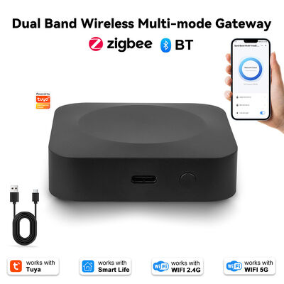 Gateway Oficial Inteligente de Doble Banda 2.4G/5G Multimodo, Hub Inteligente para el Hogar, Soporta Zigbee y Bluetooth
